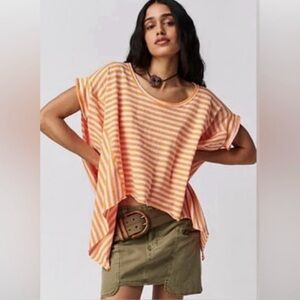 Free People We The Free Striped Angel Tee
Size Large. NWT
